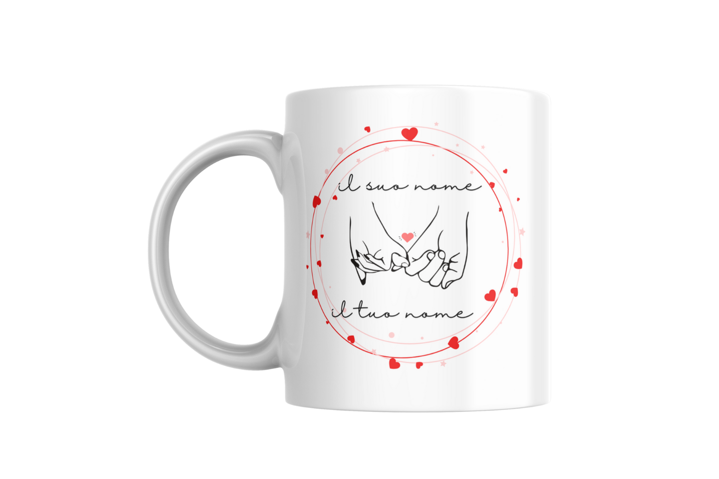 Tazza Mani Intrecciate Personalizzata