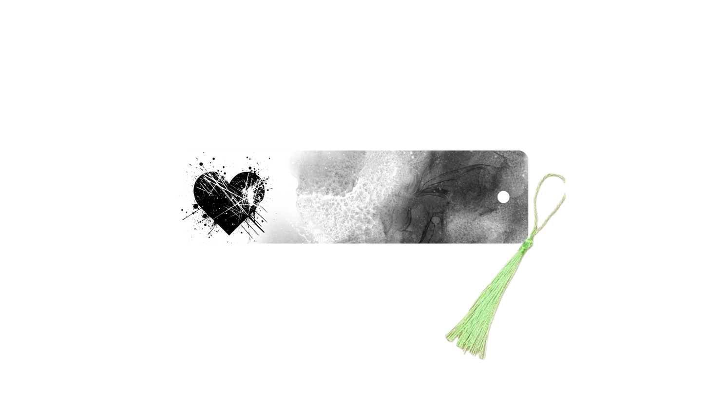 Segnalibro Cuore Nero