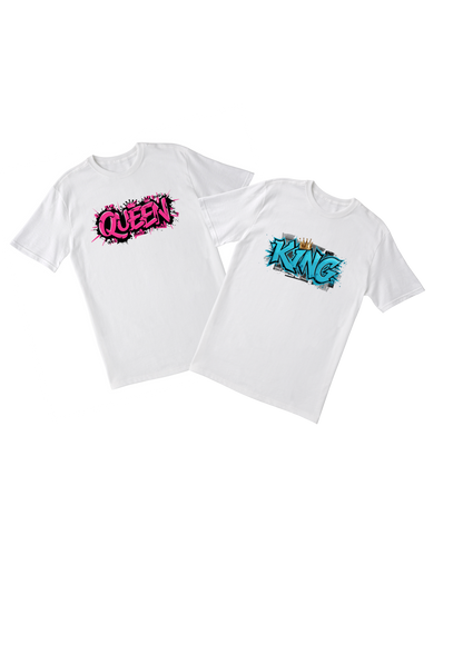 T-shirt di Coppia King & Queen