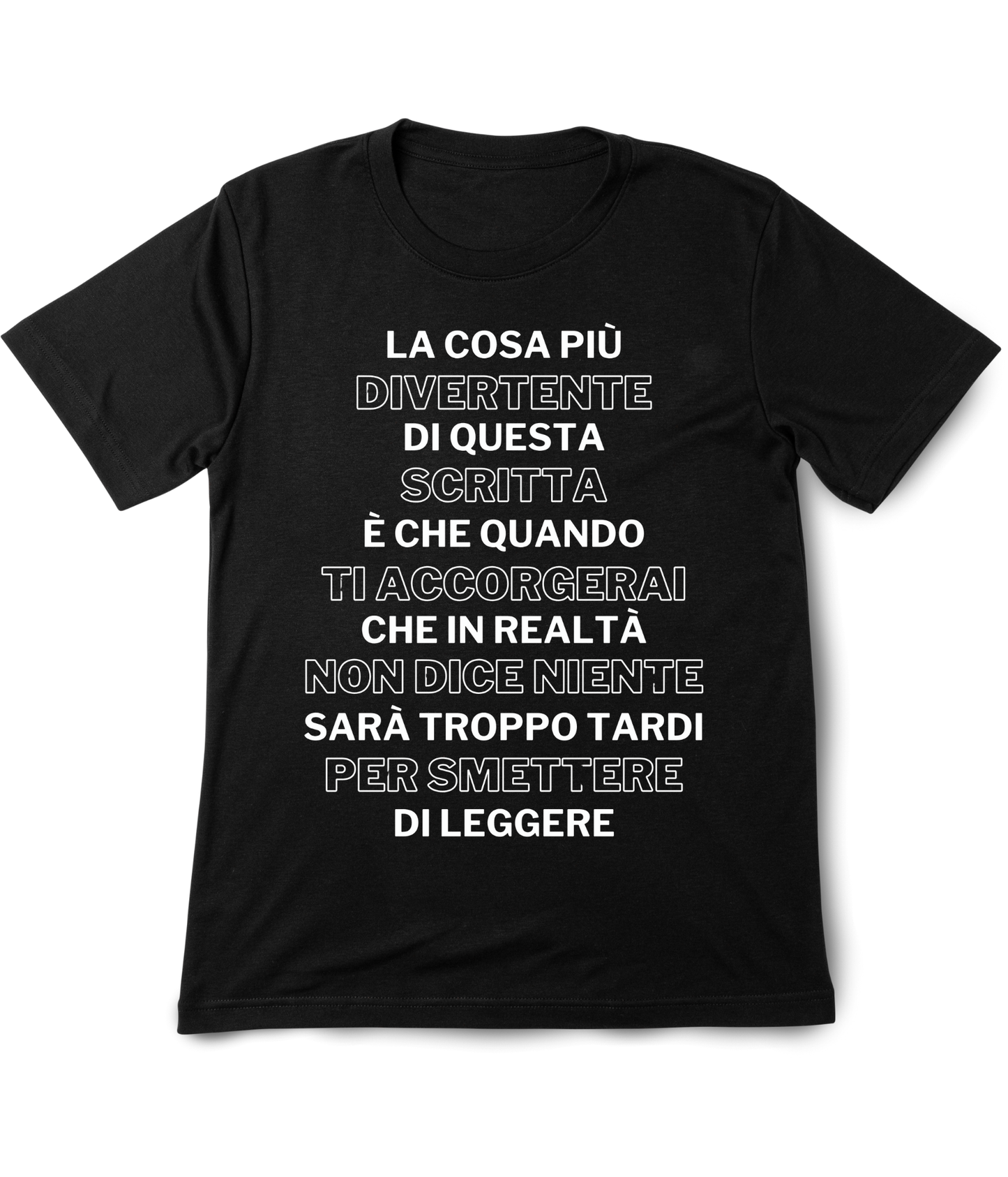 T-shirt Questa Scritta