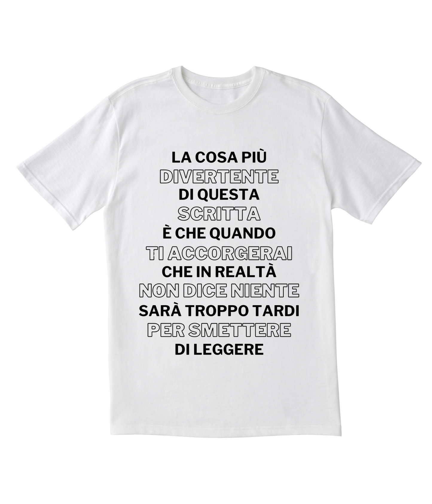 T-shirt Questa Scritta