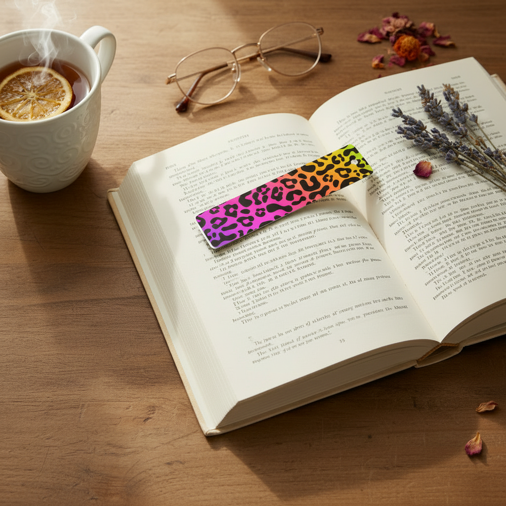 Segnalibro Leopardato Rainbow - prima immagine senza cordoncino