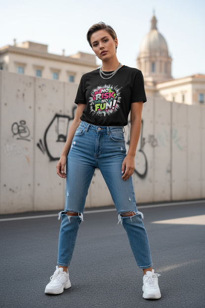 T-shirt No Risk - Nera