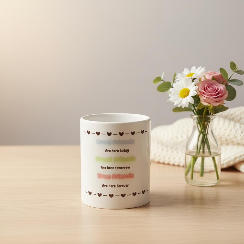 Tazza Friends lifestyle scritta